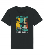 Los Angeles California Surfing Long Beach Tricou mânecă scurtă Unisex Rocker