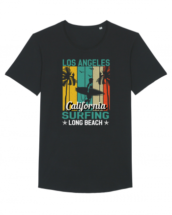 Los Angeles California Surfing Long Beach Black