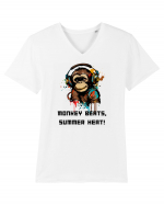 MONKEY BEATS - V1 Tricou mânecă scurtă guler V Bărbat Presenter