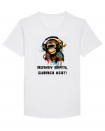 MONKEY BEATS - V1 Tricou mânecă scurtă guler larg Bărbat Skater