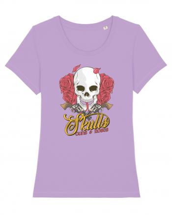 Skulls Guns Roses Lavender Dawn