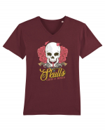 Skulls Guns Roses Tricou mânecă scurtă guler V Bărbat Presenter