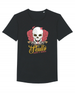 Skulls Guns Roses Tricou mânecă scurtă guler larg Bărbat Skater