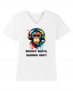 MONKEY BEATS - V3 Tricou mânecă scurtă guler V Bărbat Presenter