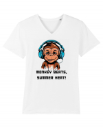 MONKEY BEATS - V4 Tricou mânecă scurtă guler V Bărbat Presenter