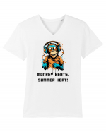 MONKEY BEATS - V5 Tricou mânecă scurtă guler V Bărbat Presenter