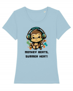 MONKEY BEATS - V6 Tricou mânecă scurtă guler larg fitted Damă Expresser