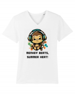 MONKEY BEATS - V6 Tricou mânecă scurtă guler V Bărbat Presenter