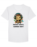 MONKEY BEATS - V6 Tricou mânecă scurtă guler larg Bărbat Skater