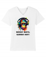 MONKEY BEATS - V7 Tricou mânecă scurtă guler V Bărbat Presenter