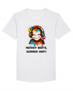 MONKEY BEATS - V8 Tricou mânecă scurtă guler larg Bărbat Skater