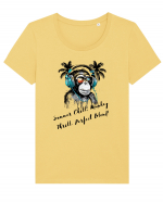 SUMMER CHILL - V1 Tricou mânecă scurtă guler larg fitted Damă Expresser