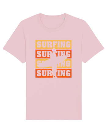 Surfing Surfing Surfing Surfing Cotton Pink