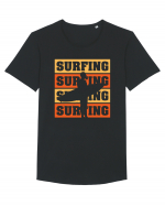 Surfing Surfing Surfing Surfing Tricou mânecă scurtă guler larg Bărbat Skater