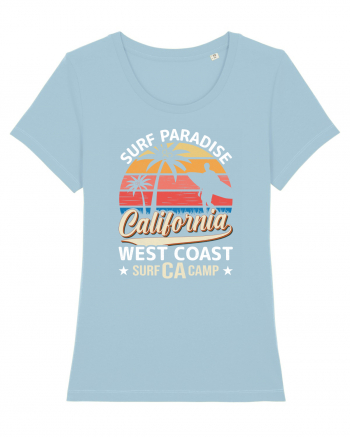 Surf Paradise California West Coast Surf CA Camp Sky Blue