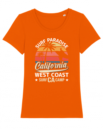 Surf Paradise California West Coast Surf CA Camp Bright Orange