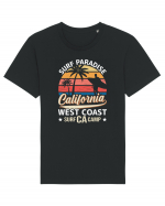 Surf Paradise California West Coast Surf CA Camp Tricou mânecă scurtă Unisex Rocker