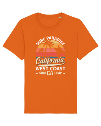 Surf Paradise California West Coast Surf CA Camp Bright Orange