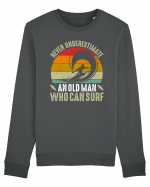 Never Underestimate An Old Man Who Can Surf Bluză mânecă lungă Unisex Rise