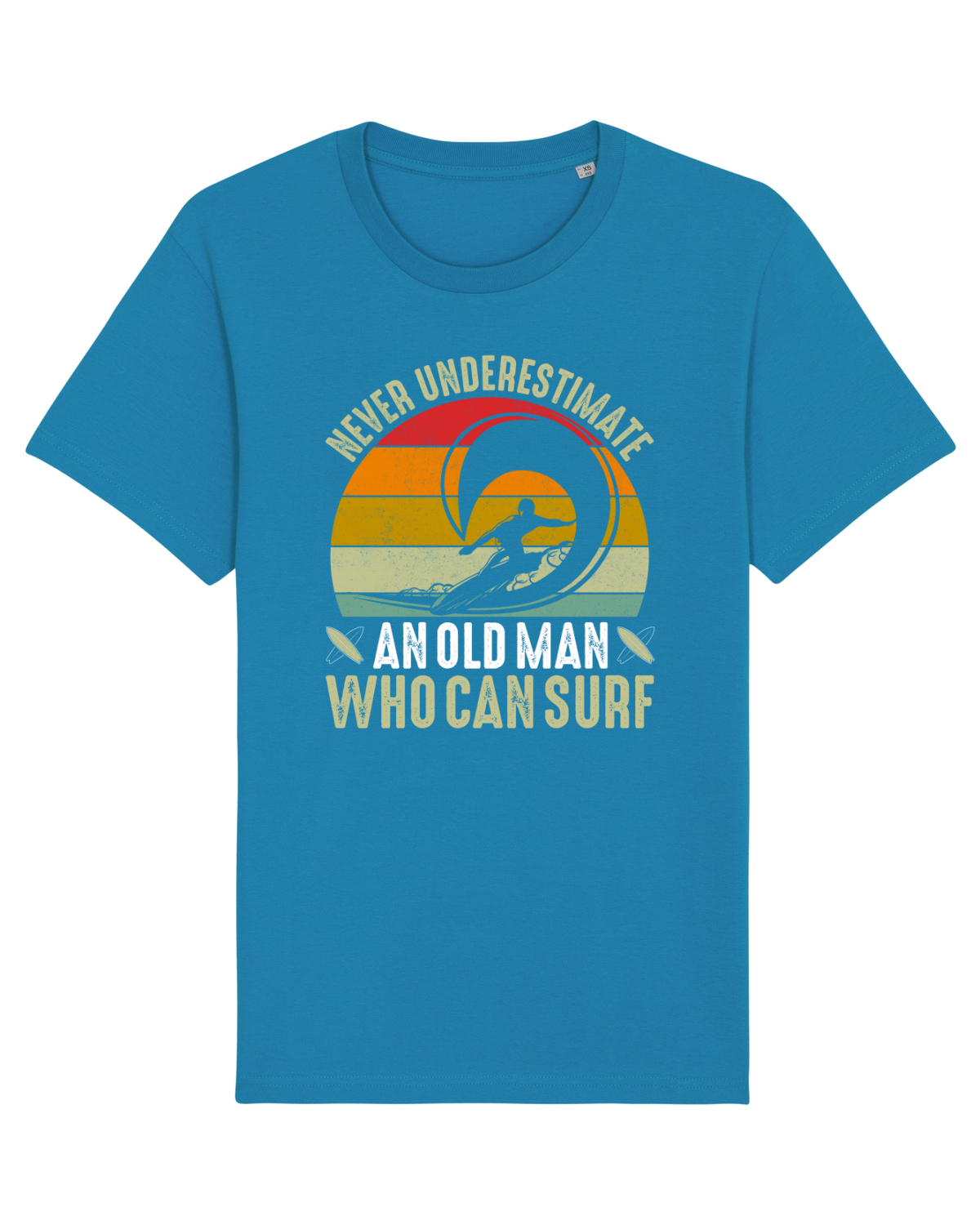 Tricou mânecă scurtă Unisex Rocker Azur