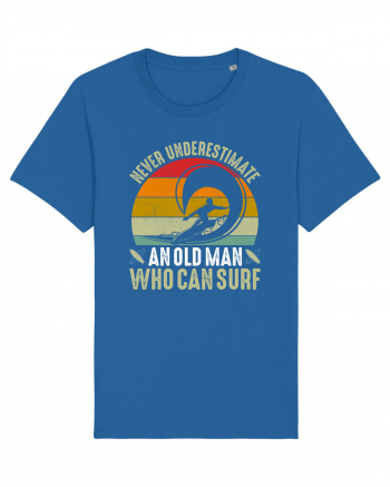 Never Underestimate An Old Man Who Can Surf Royal Blue