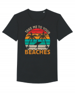 Take me to your beaches Tricou mânecă scurtă guler larg Bărbat Skater