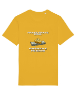 Frate frate, dar branza e pe bani Tricou mânecă scurtă Unisex Rocker
