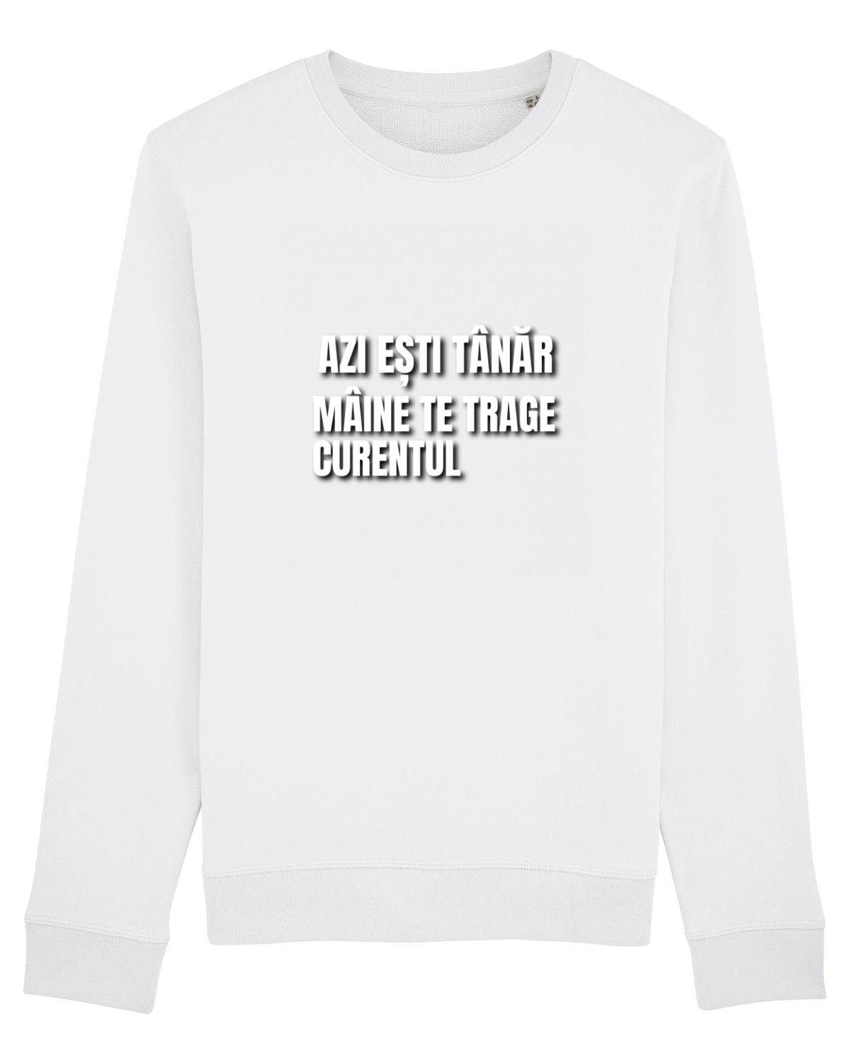 Bluză mânecă lungă Unisex Rise White