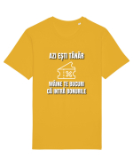 Azi esti tanar maine te bucuri ca intra bonurile Tricou mânecă scurtă Unisex Rocker