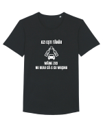 Azi esti tanar maine zici nu beau ca-s cu masina Tricou mânecă scurtă guler larg Bărbat Skater
