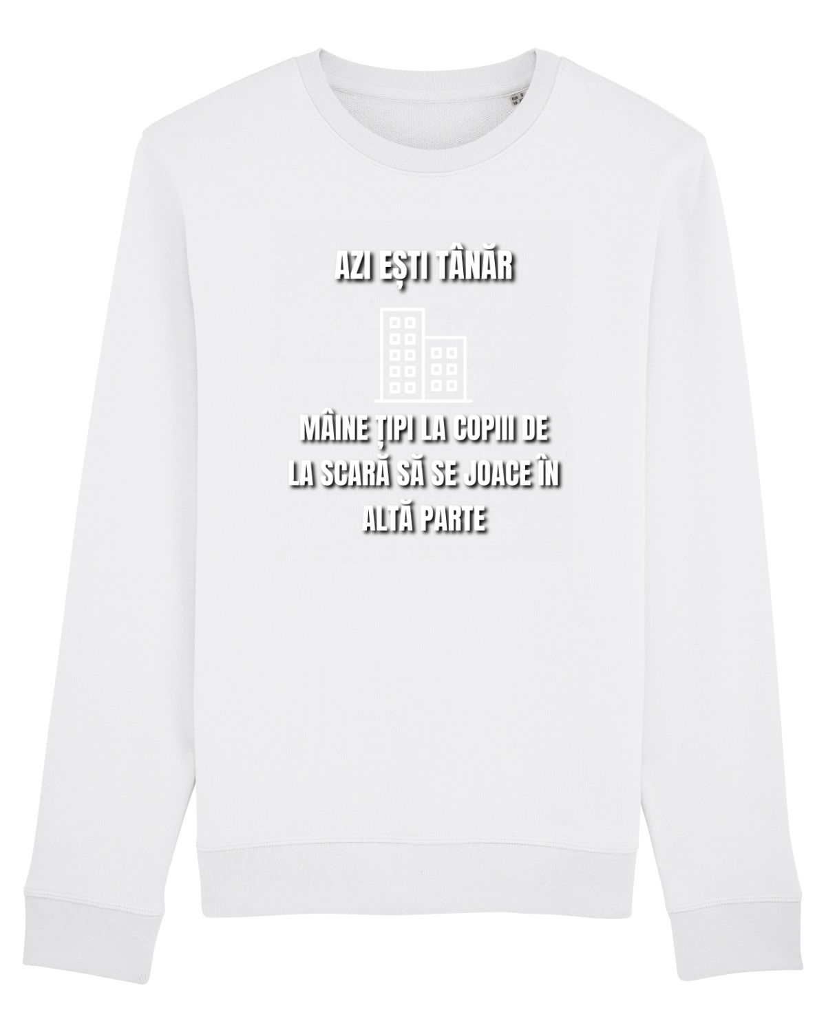 Bluză mânecă lungă Unisex Rise White