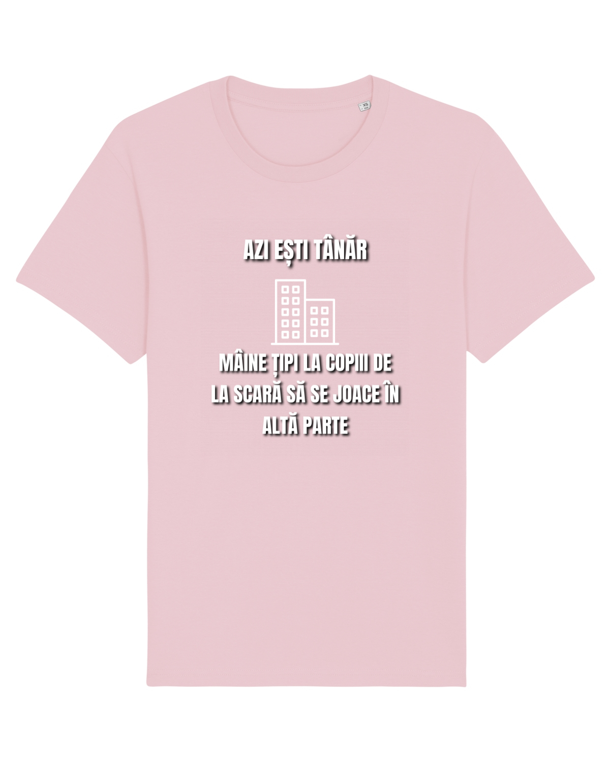 Tricou mânecă scurtă Unisex Rocker Cotton Pink