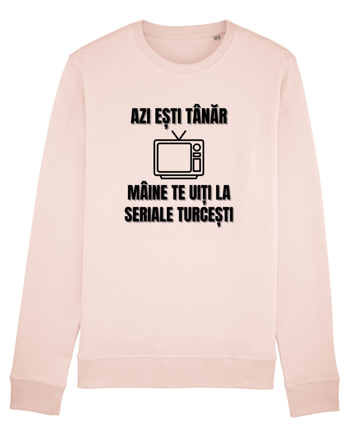 Bluză mânecă lungă Unisex Rise Candy Pink