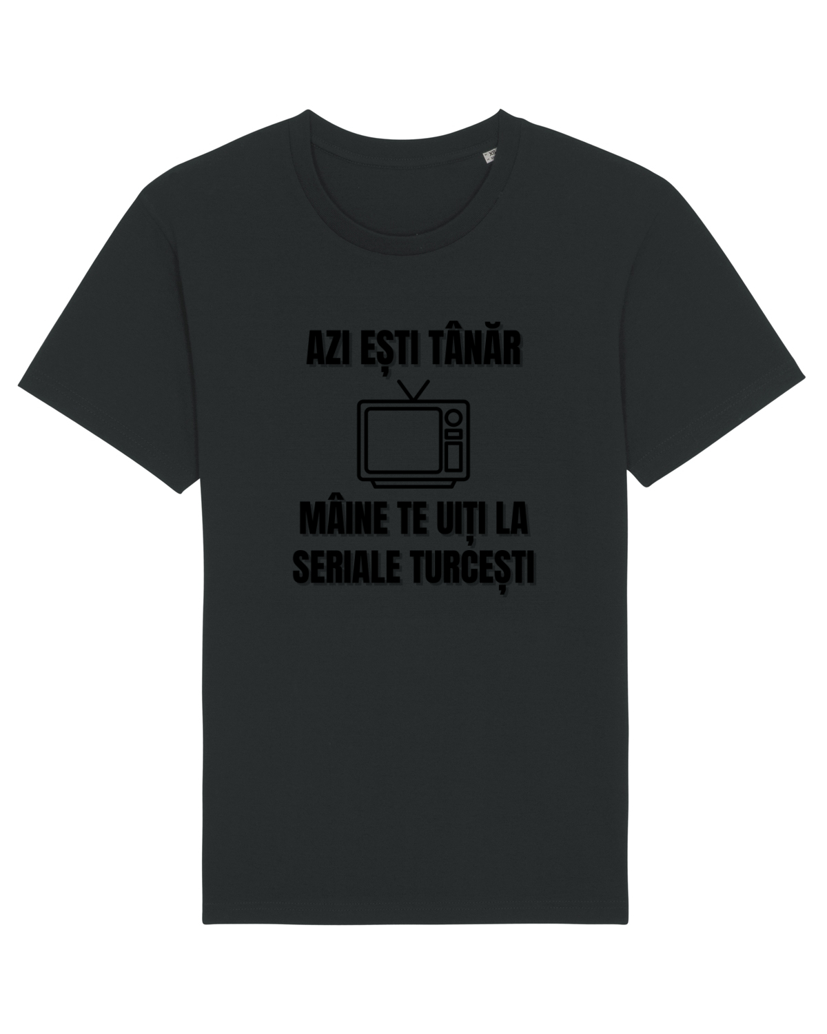 Tricou mânecă scurtă Unisex Rocker Black
