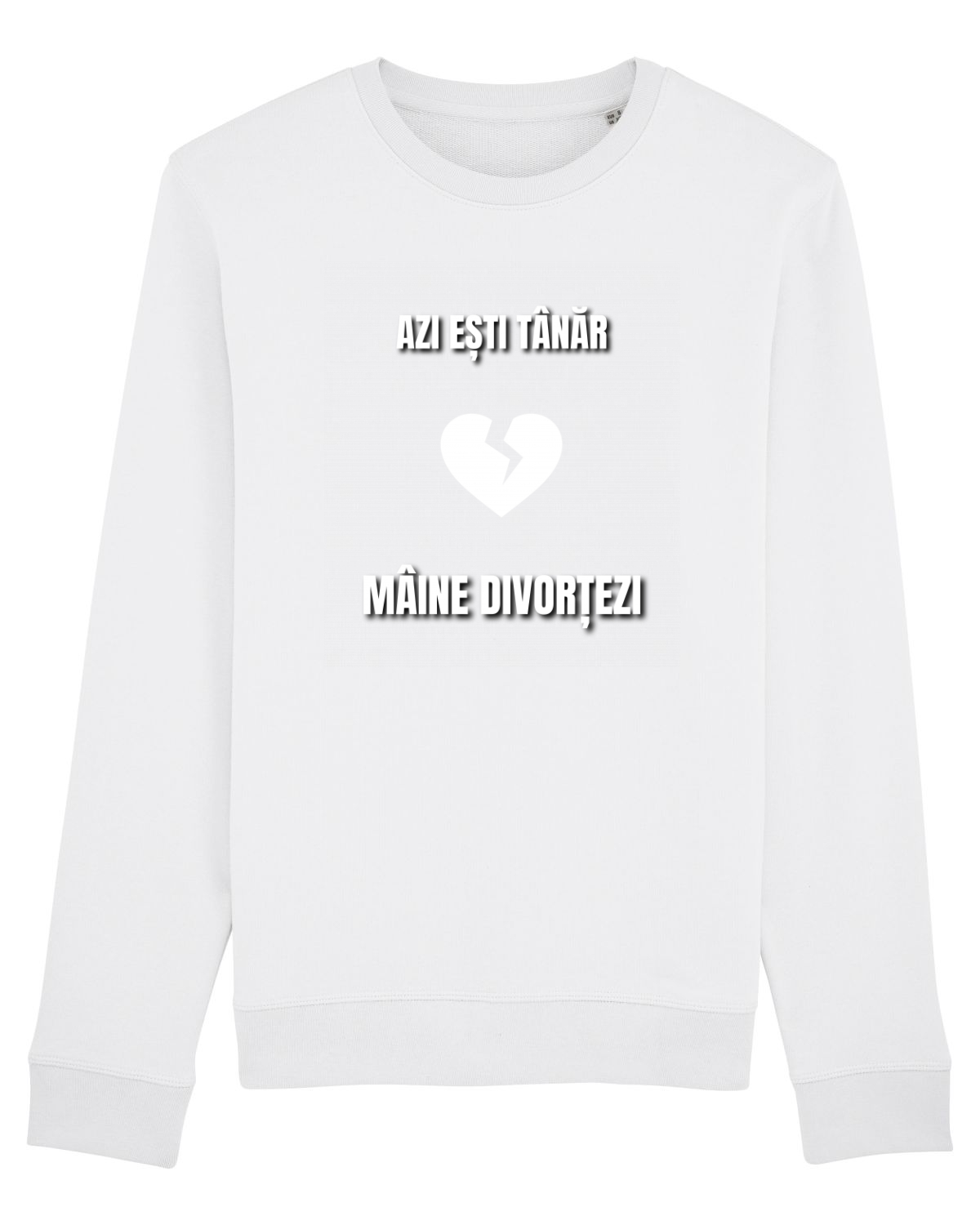 Bluză mânecă lungă Unisex Rise White