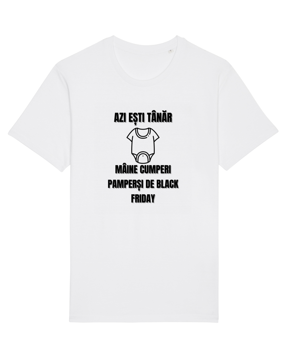 Tricou mânecă scurtă Unisex Rocker White