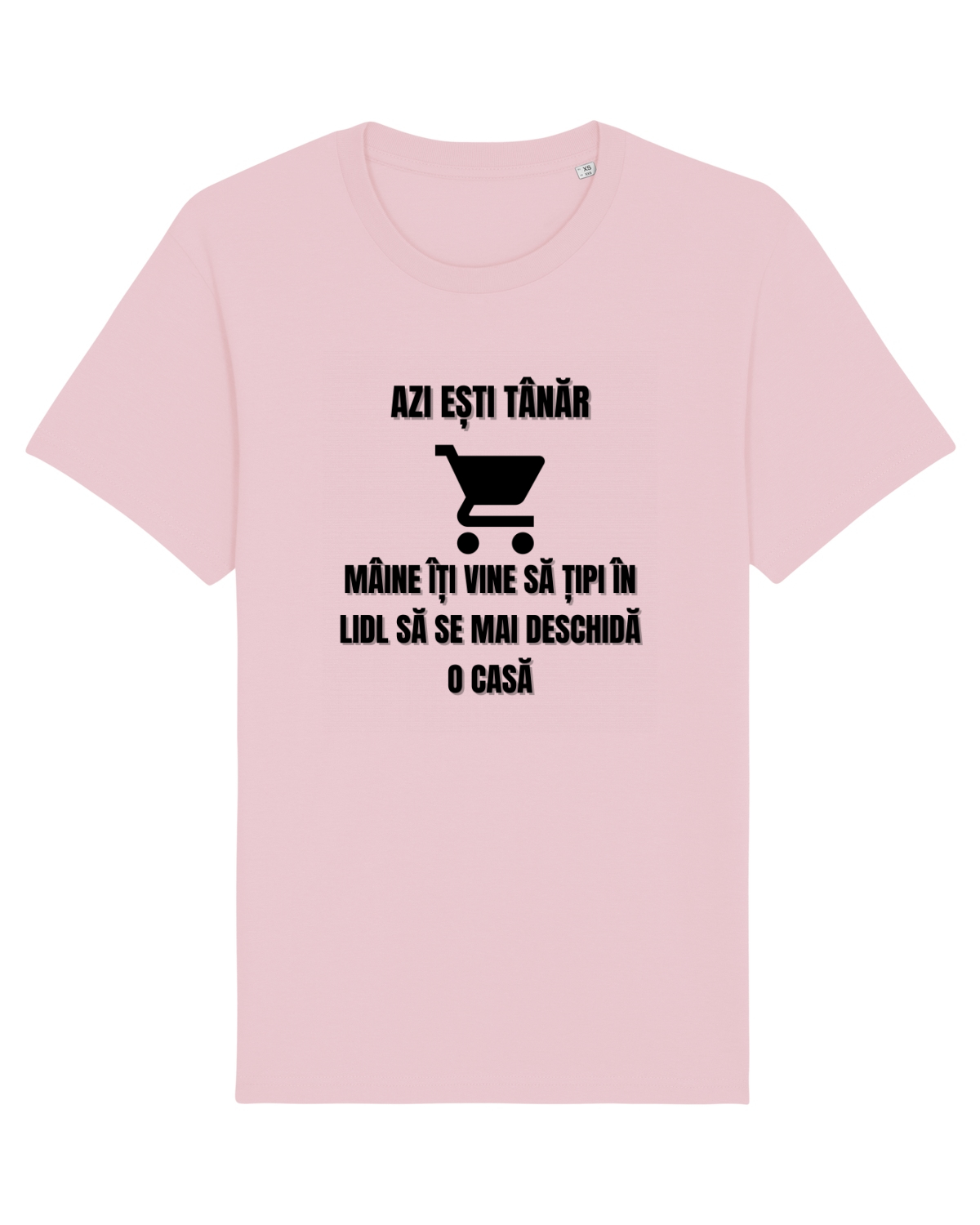 Tricou mânecă scurtă Unisex Rocker Cotton Pink