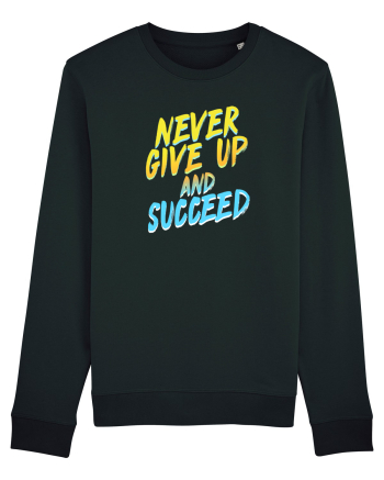 Never give up Black