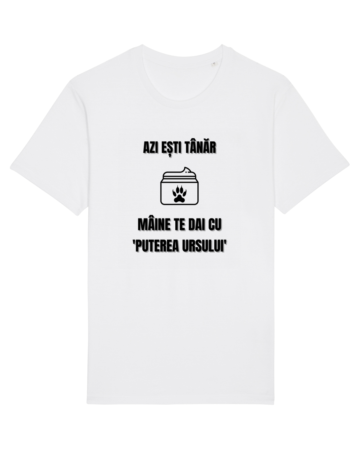 Tricou mânecă scurtă Unisex Rocker White