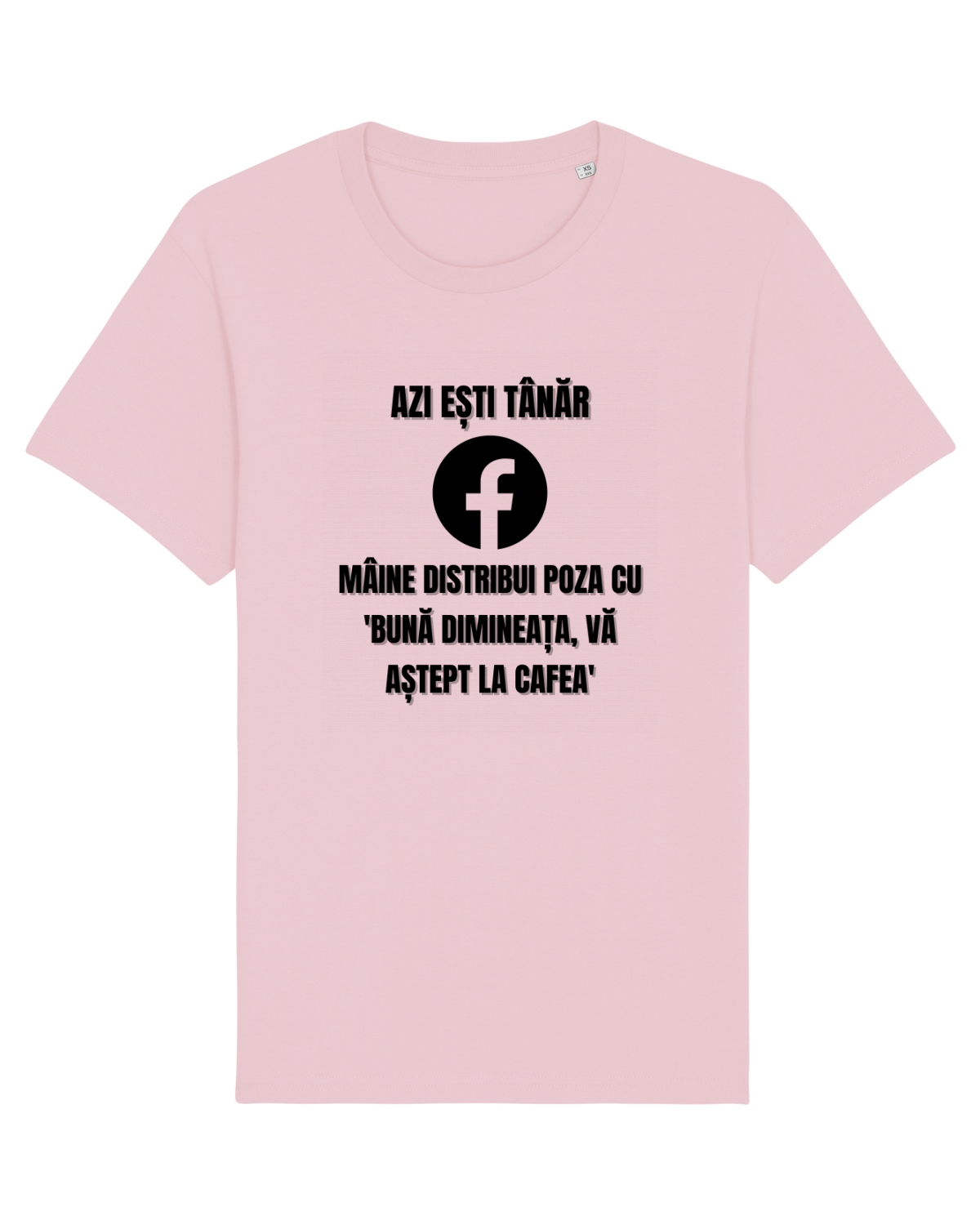 Tricou mânecă scurtă Unisex Rocker Cotton Pink