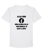 Azi esti tanar maine distribui poza cu buna dimineata va astept la cafea Tricou mânecă scurtă guler larg Bărbat Skater