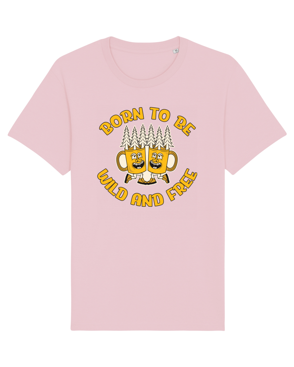 Tricou mânecă scurtă Unisex Rocker Cotton Pink