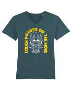 pentru camping - Couch potato on the move Tricou mânecă scurtă guler V Bărbat Presenter