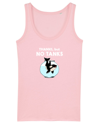Thanks, but NO TANKS Cotton Pink