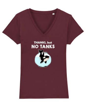 Thanks, but NO TANKS Burgundy