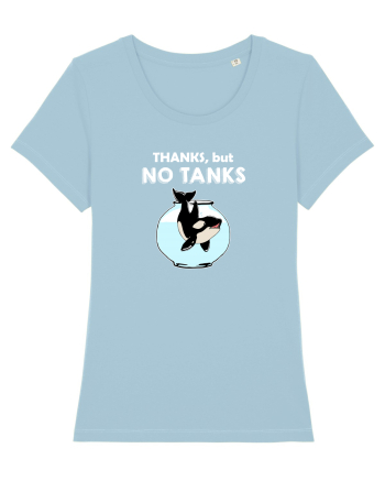 Thanks, but NO TANKS Sky Blue