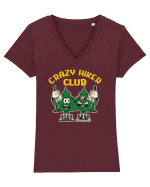 pentru camping - Crazy Hiker Club Tricou mânecă scurtă guler V Damă Evoker