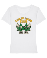 pentru camping - Crazy Hiker Club Tricou mânecă scurtă guler larg fitted Damă Expresser