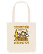 pentru camping - Mountains love me too Sacoșă textilă