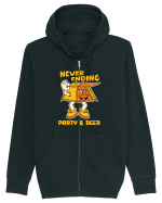 pentru camping - Neverending party and beer Hanorac cu fermoar Unisex Connector
